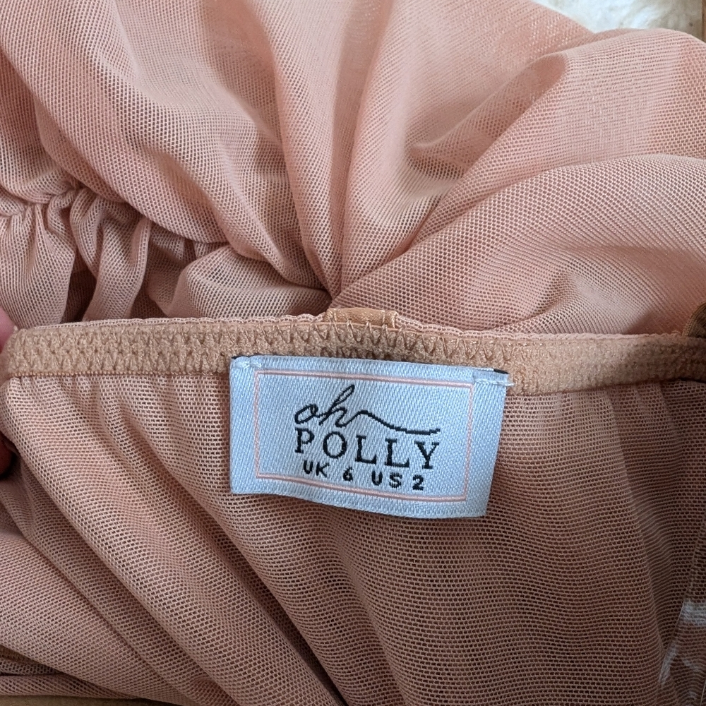 Oh Polly Ruched Mesh Net Dress 2 - Picture 7 of 8